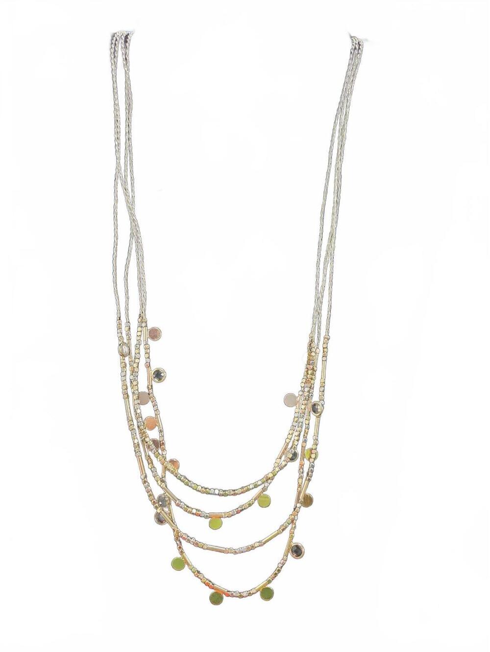 LOFT Outlet Multi-Strand Beaded Statement Necklace